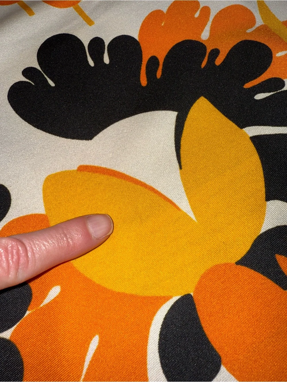 Vintage 1970s‎ Abstract Scarf 26” square